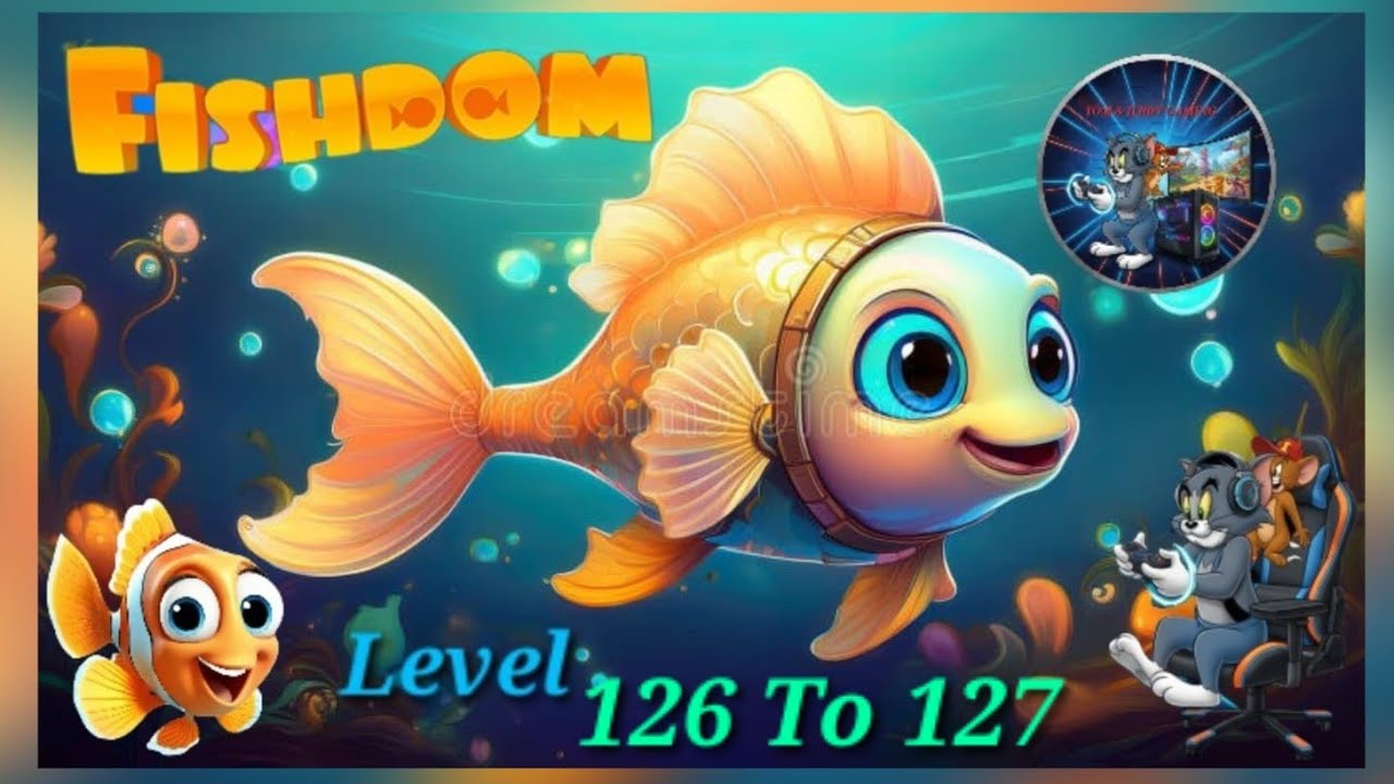 Fish Dom | Game Play Level 126 To 127 | Tom&Jerry Gaming 🐋🐋