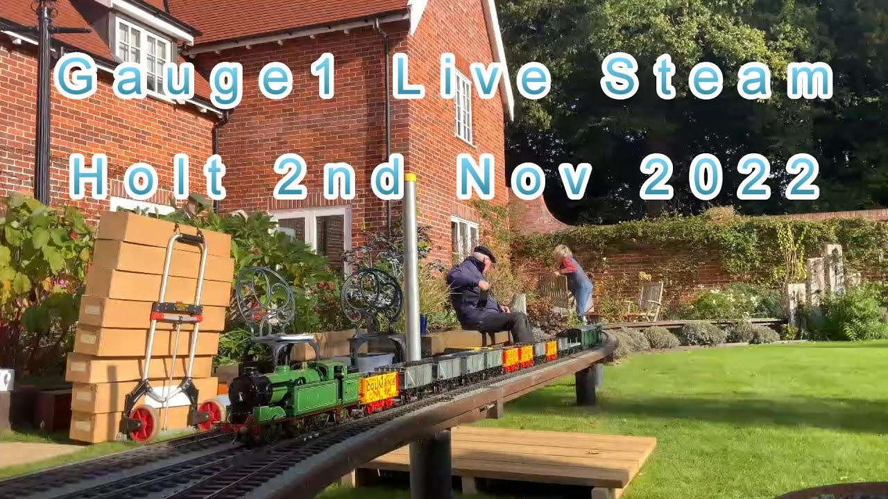 Gauge 1 Live Steam Holt Norfolk On A Windy Day 2nd Nov 2022