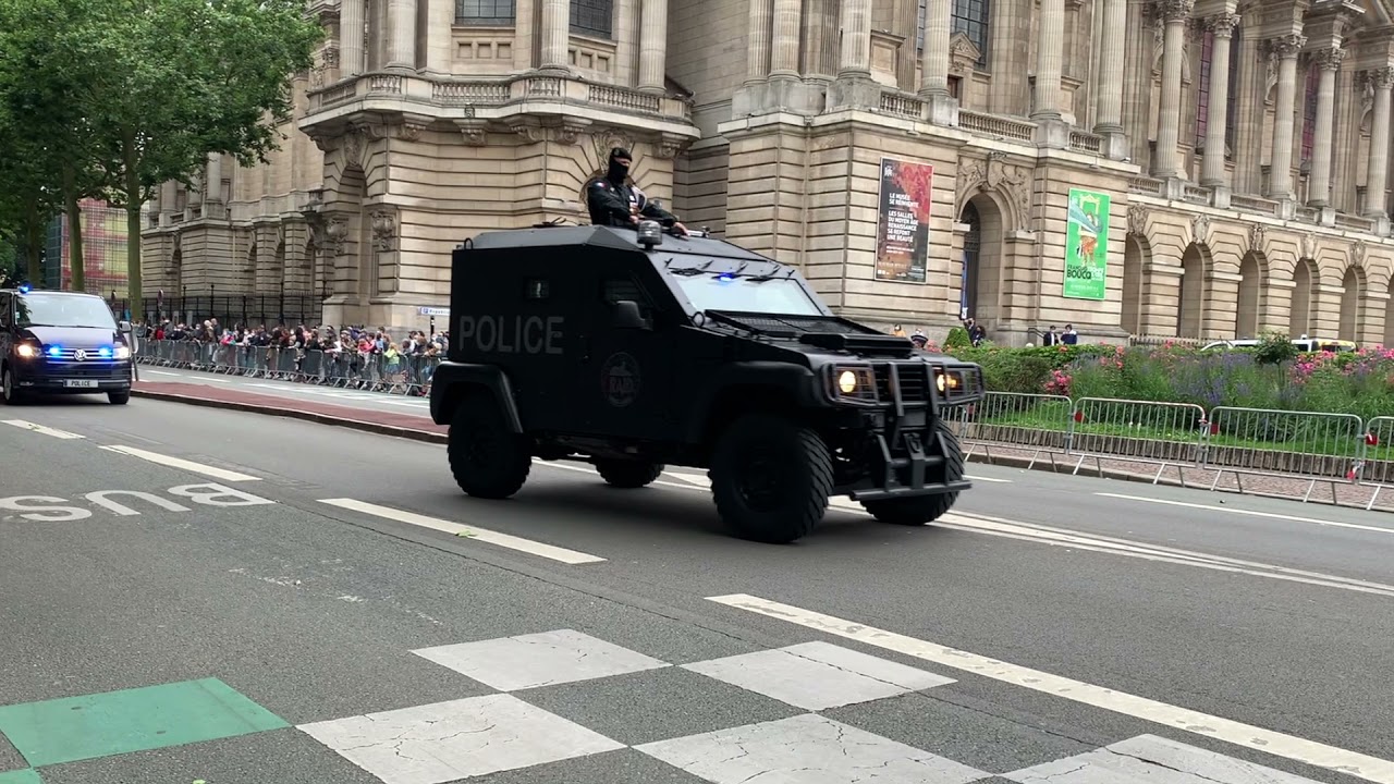 Défilé du 14 juillet : GENDARMERIE, BRI, RAID et POLICE en Action!