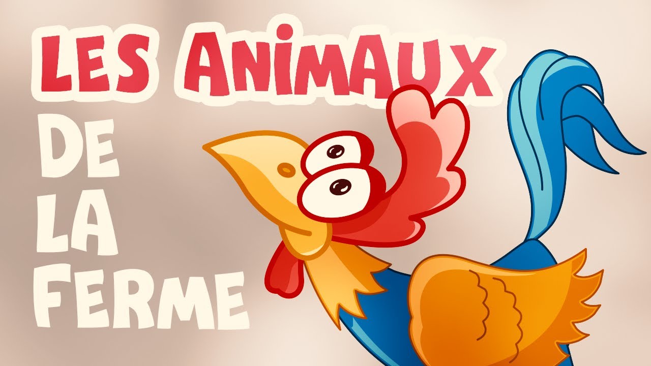 Les animaux de la ferme! Sons d'animaux! Dessin animé pour bébé en français