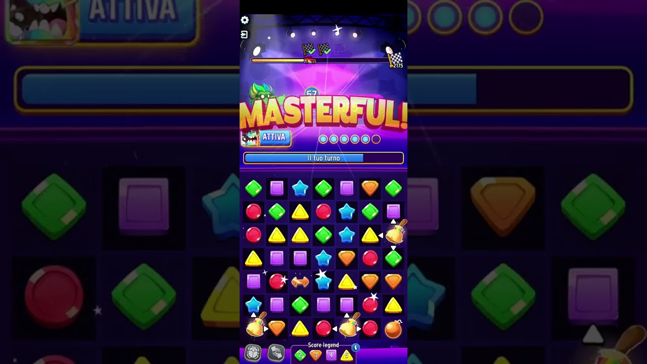 Score Rally Rainbow 2175 Match Masters SOLO 