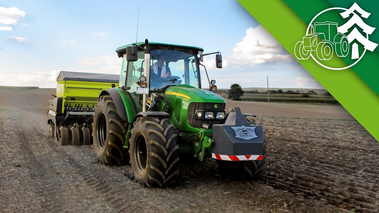 Säen mit John Deere 5080R und Sky Agriculture EasyDrill