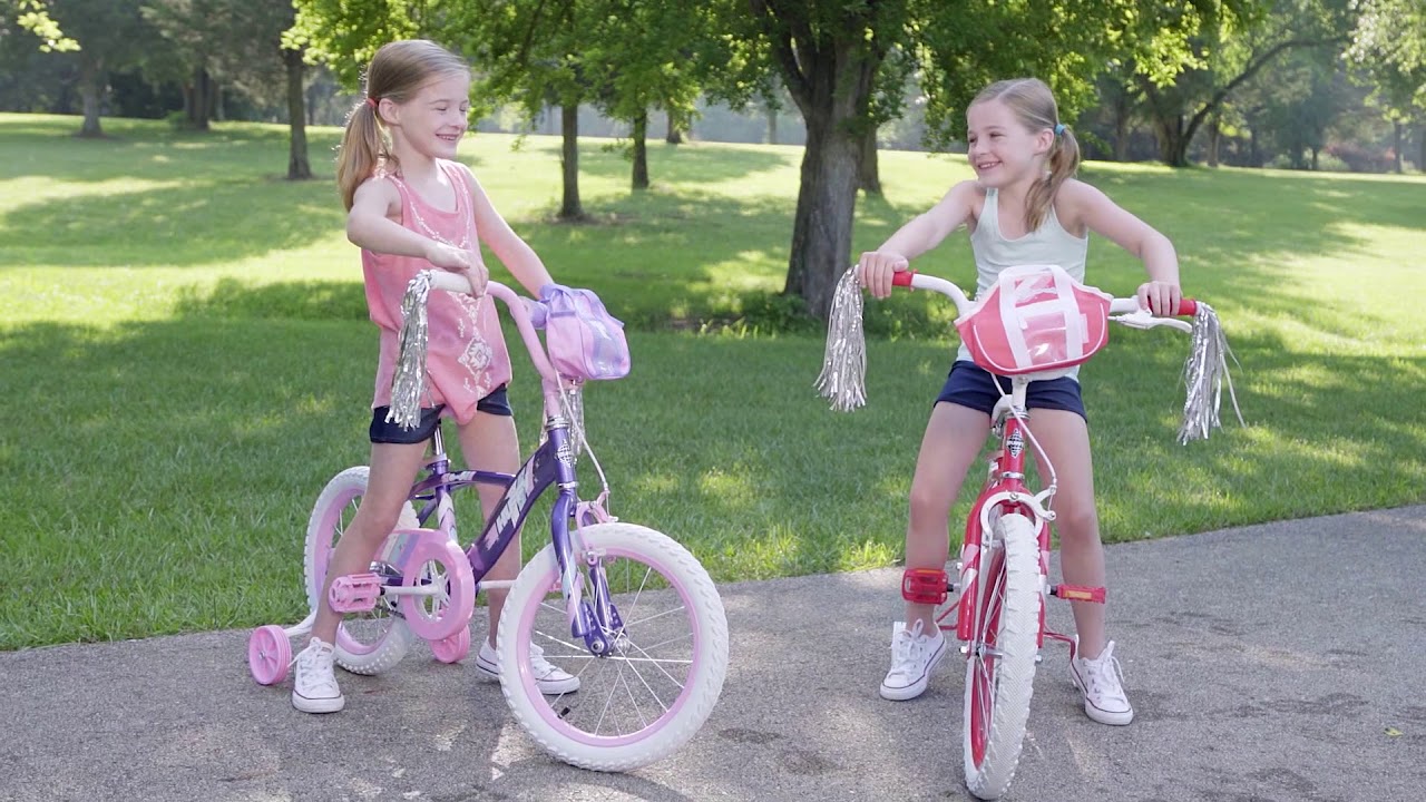 Glimmer Girls' Bikes with Training Wheels