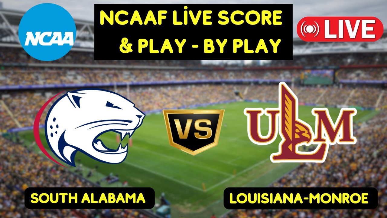 🔴 South Alabama Jaguars vs Louisiana-Monroe Warhawks NCAA College Football  Live Score Update Nov 15