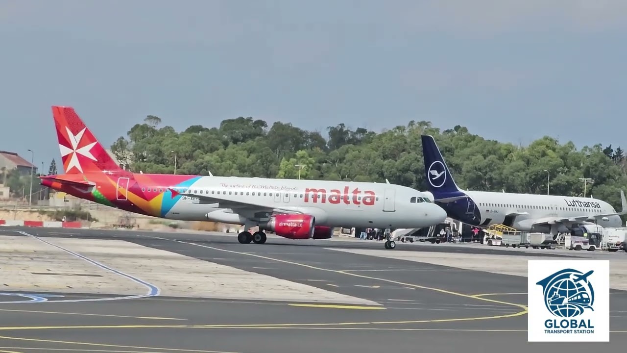Planes at Malta International Airport | Airbus, Boeing & Military C-130!