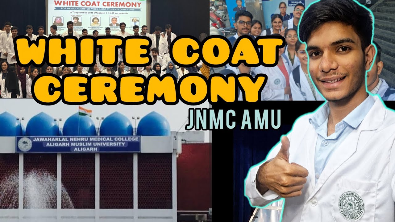 White coat ceremony 🥼2025 ||MBBS day 1⚕️||    JNMC AMU ||
