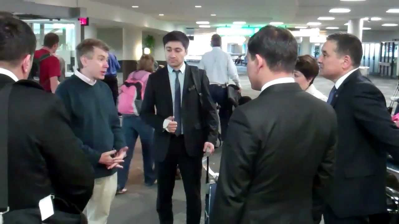 Turkmenistan Delegation's Arrival in Columbus