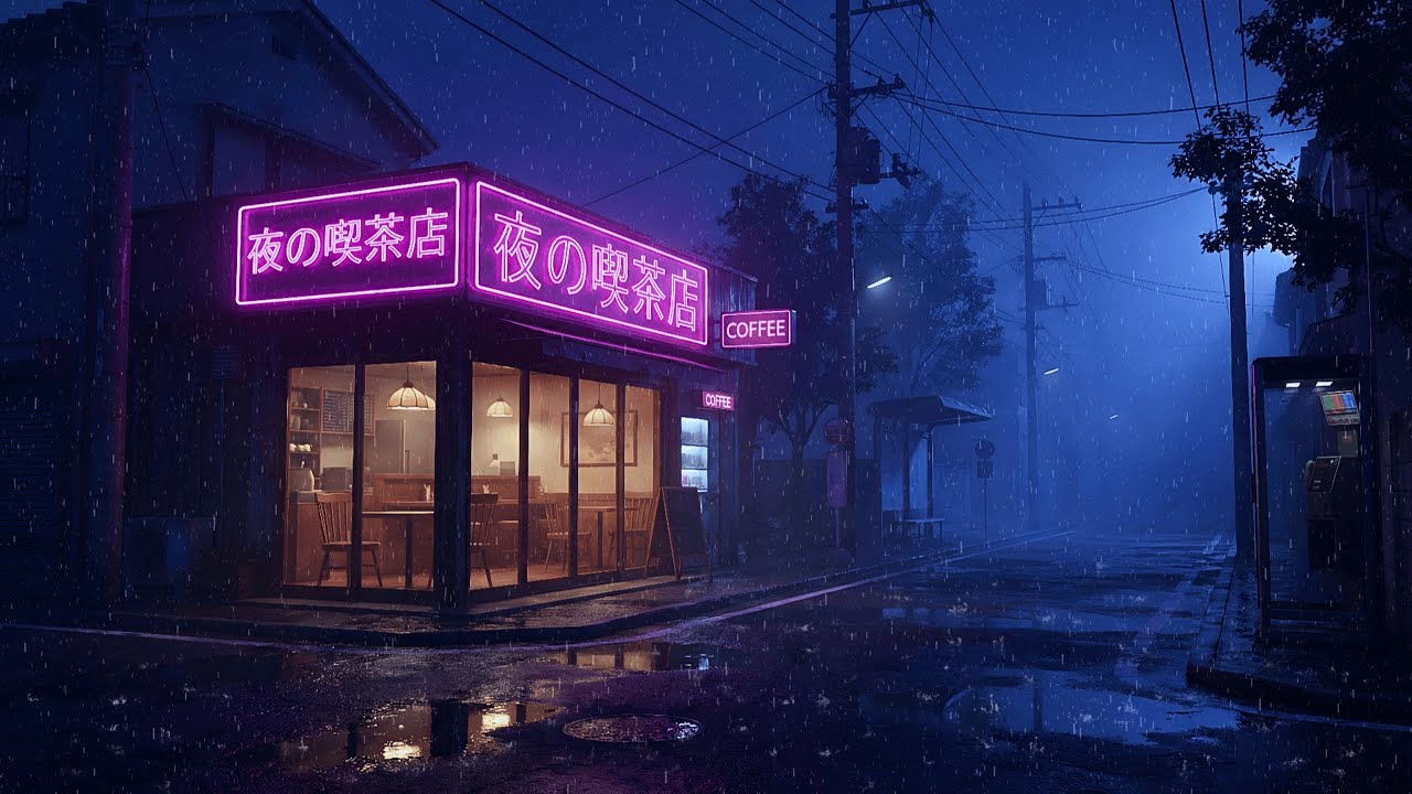 80s Rainy Tokyo Nights 🌧️ Lofi Chillhop to Study & Stay Focused