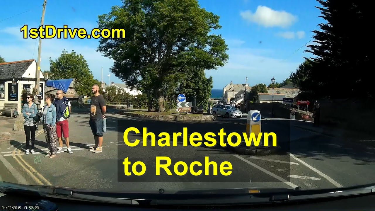 Relaxing drive through countryside and town by a driving instructor