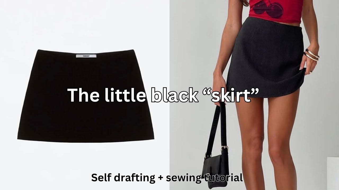Mini skirt sewing tutorial + self drafting|Beginner friendly with ThatGirlRuvie