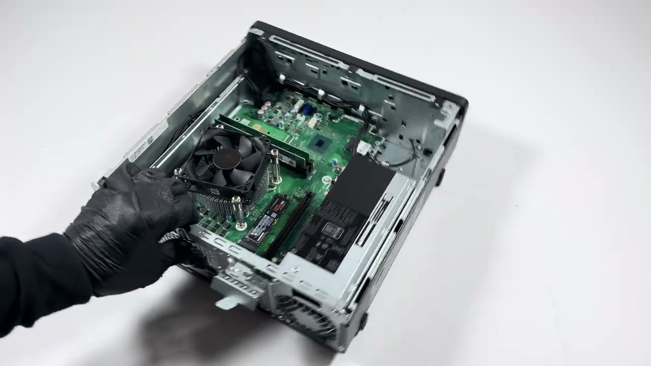 HP OmniDesk Desktop PC: модернизация оперативной памяти, SSD-накопителя и видеокарты.