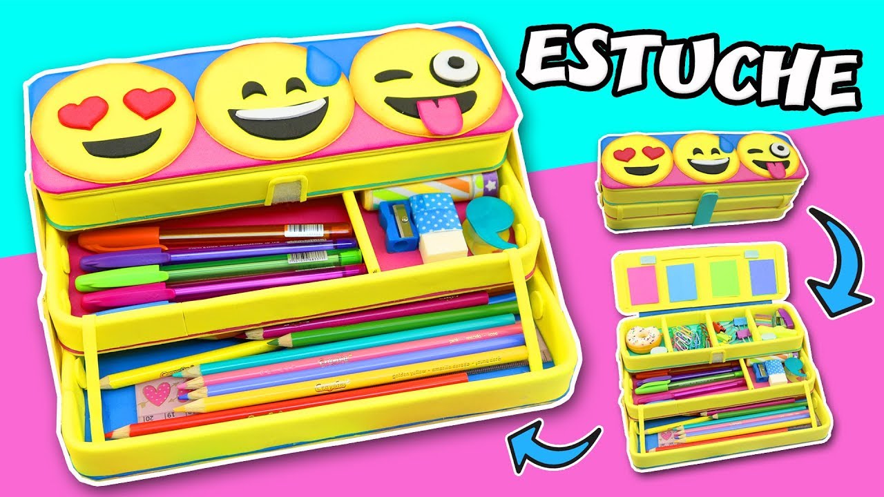 😍【 Como hacer 𝙀𝙎𝙏𝙐𝘾𝙃𝙀𝙎 𝘿𝙀 𝙀𝙈𝙊𝙅𝙄 】👉 EPISODIO #11 DIY Utiles Escolares 😜 Lapicera Regreso a Clase