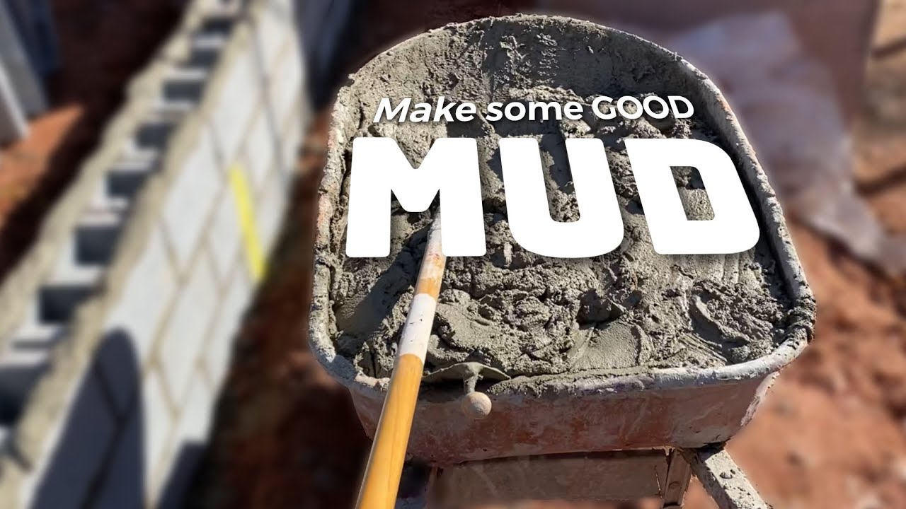 How to mix mortar | Using a 5 gallon bucket as a measuring cup
