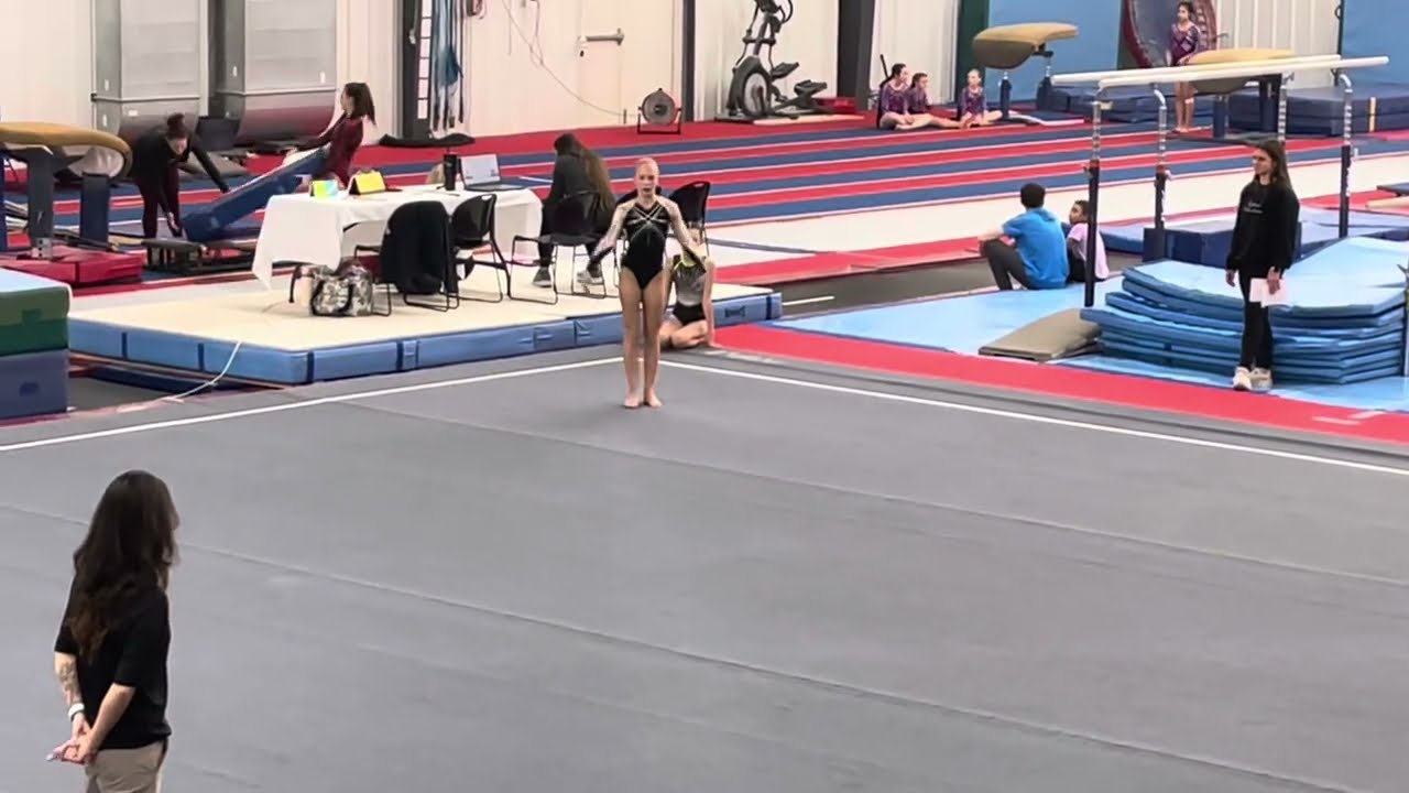 2025 Xcel Platinum Floor Routine 9.650!!!! #gymnastics #floor #firstplace #fun #layout