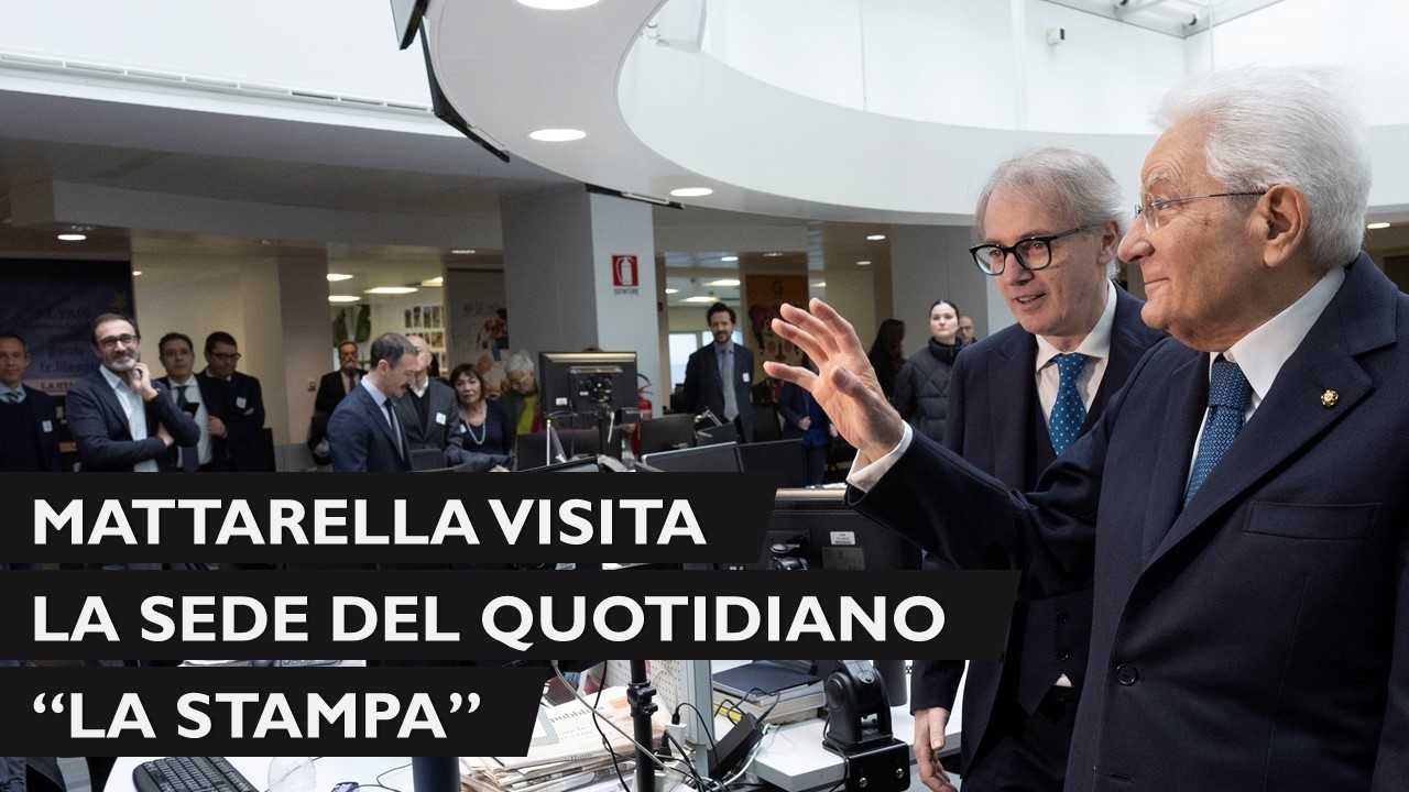 Il Presidente Mattarella visita la redazione del quotidiano La Stampa