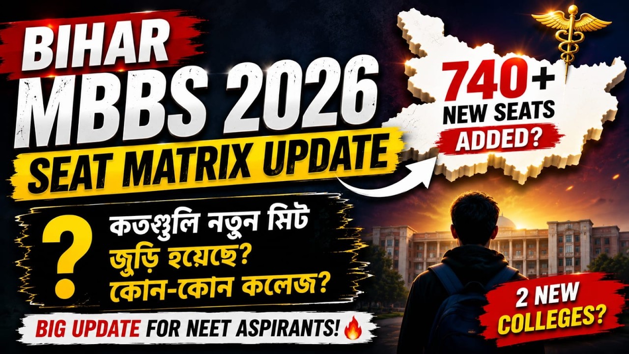 Bihar MBBS Seat Matrix 2026 | New Colleges Added | Private & Govt Medical Colleges