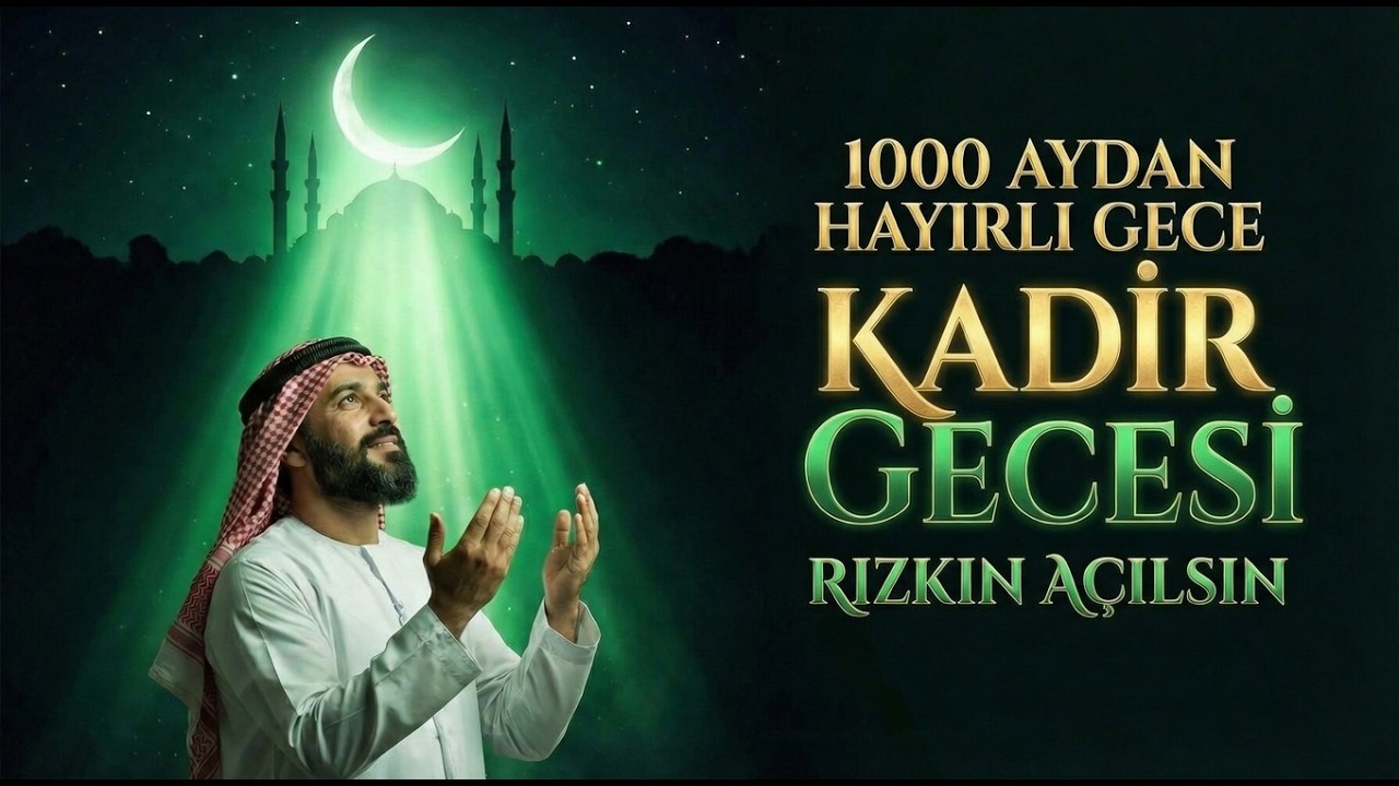 1000 Aydan Hayırlı Gecede Kadir Gecesinde Kadir Gecesinde  Rızkın İçin Yalvar! Ya Rezzak Zikri