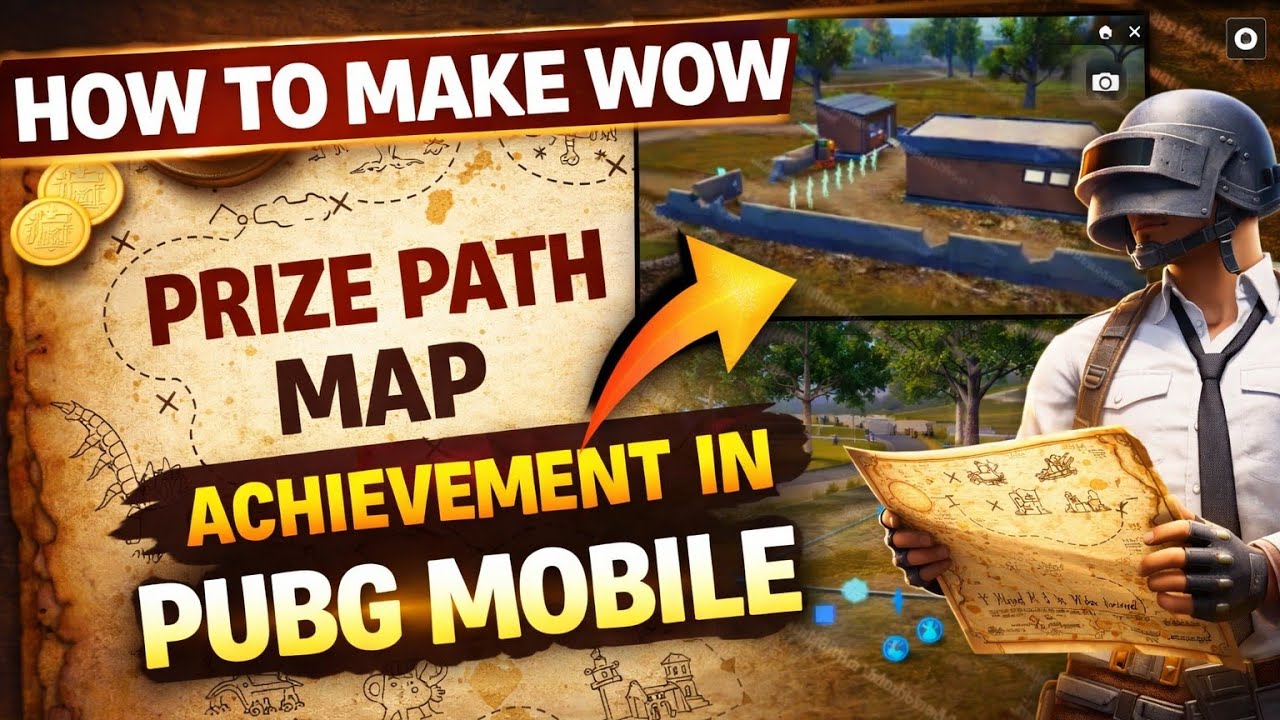 Making Prize Path Achievement Wow Map In Pubg Mobile 😍