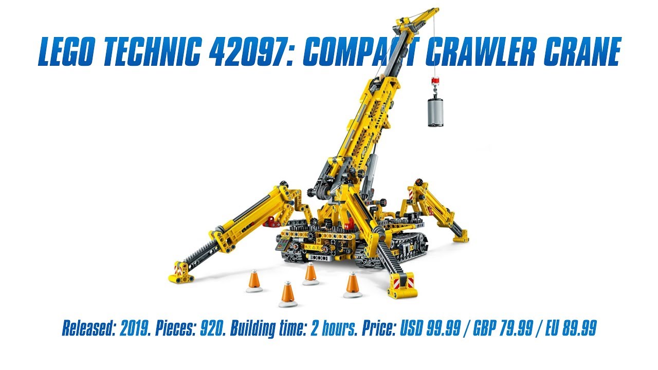 LEGO Technic 42097: Compact Crawler Crane In-depth Review, Speed Build & Parts List [4K]