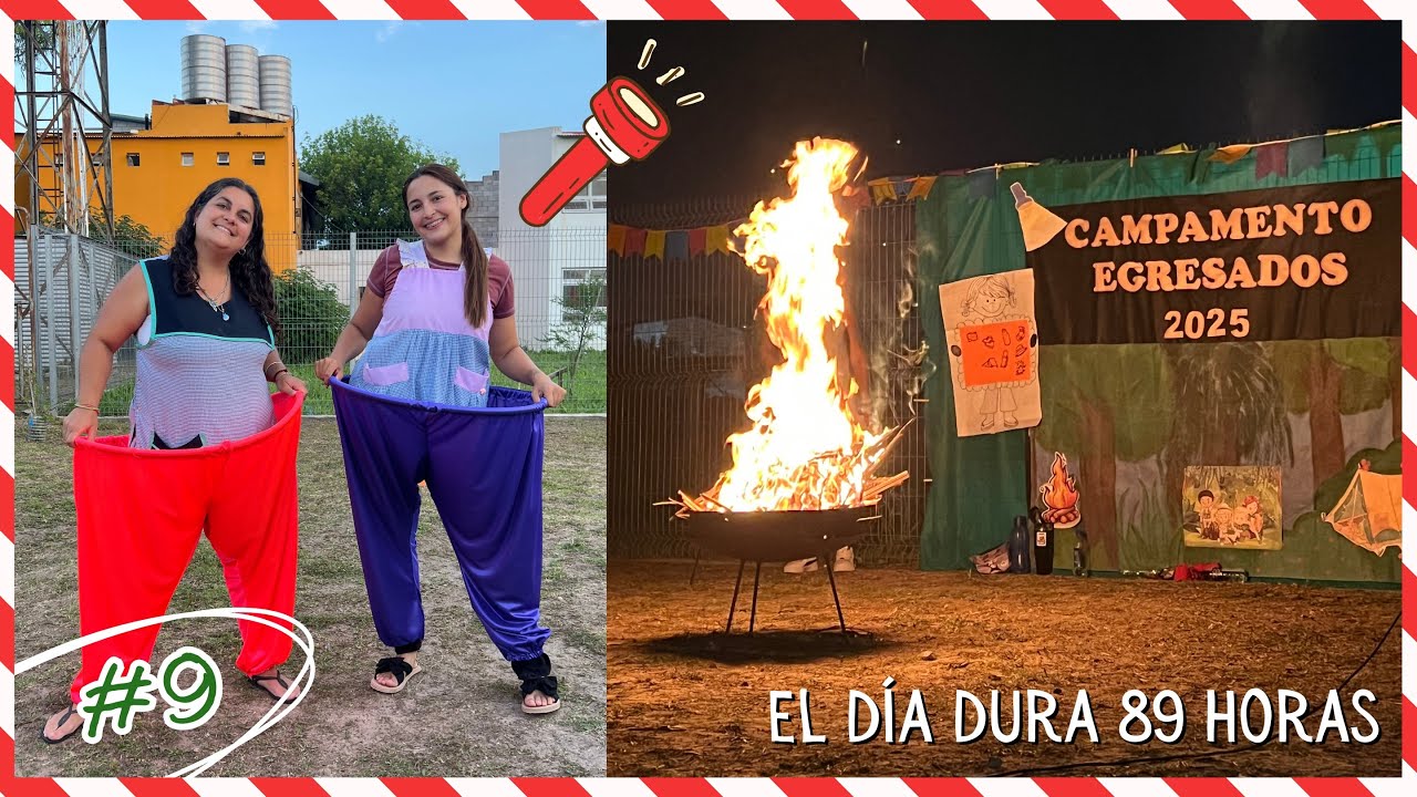 El día + largo de mi vida y campamento del jardín Vlogmas 9 🎄