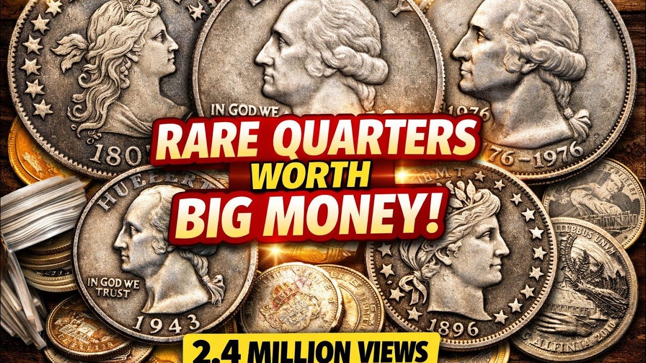🇺🇸 Скрытое сокровище в вашем кармане! 💰 Редкие американские монеты достоинством в четверть доллар...