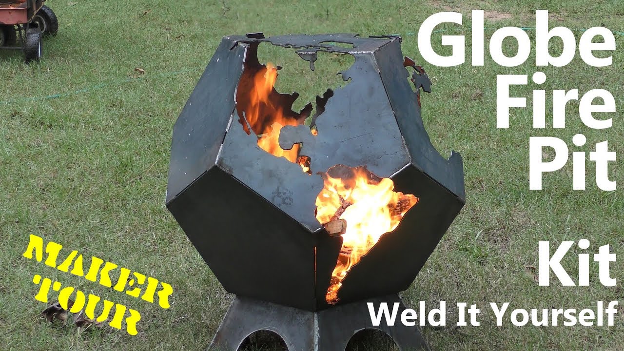 Geometric Globe Firepit | Weld it Yourself | Allen's Welding and Woodworking | Maker Tour