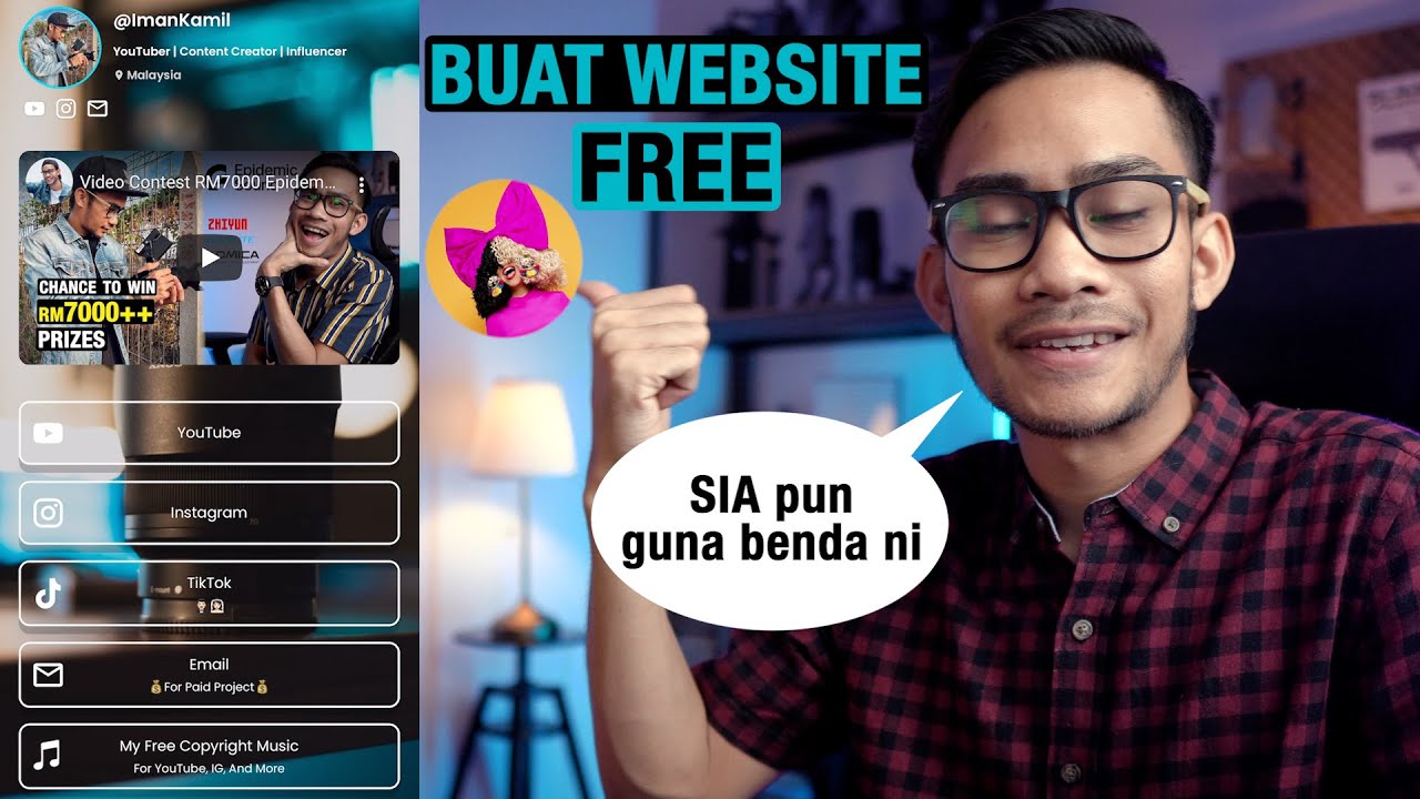 Buat Website FREE, 2 Minit Je Siap!