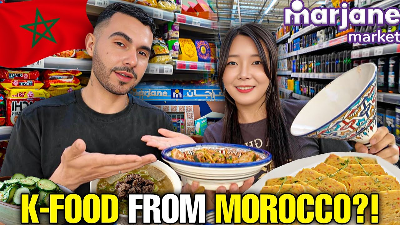 Can I Make Korean Food with Moroccan Ingredients? (Marjane Haul)