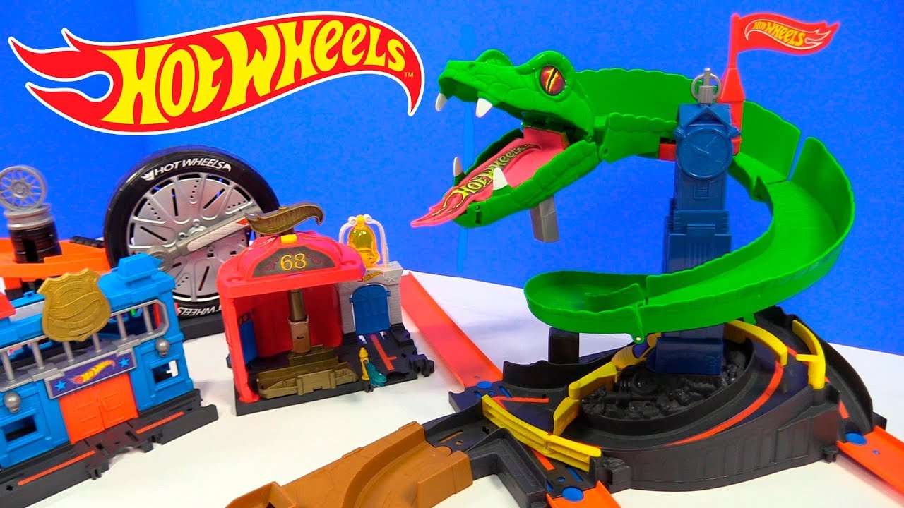 HOT WHEELS CITY PISTA COBRA TRITURADORA COBRA CRUSH ATAQUE EN LA CIUDAD HOT WHEELS