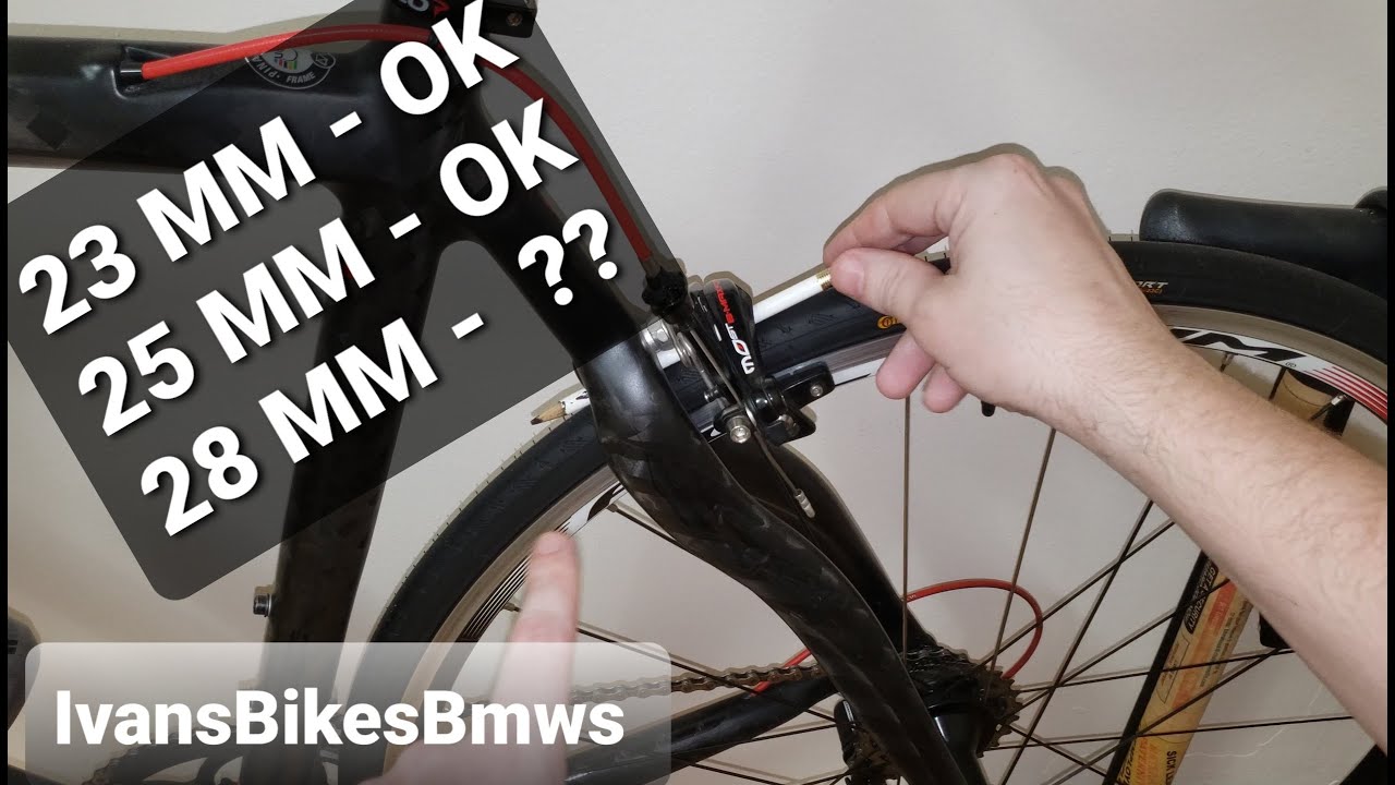 How Wide / Thick Tires Can You Fit On A Road Bike? 700C 23MM - 25MM - 28MM?