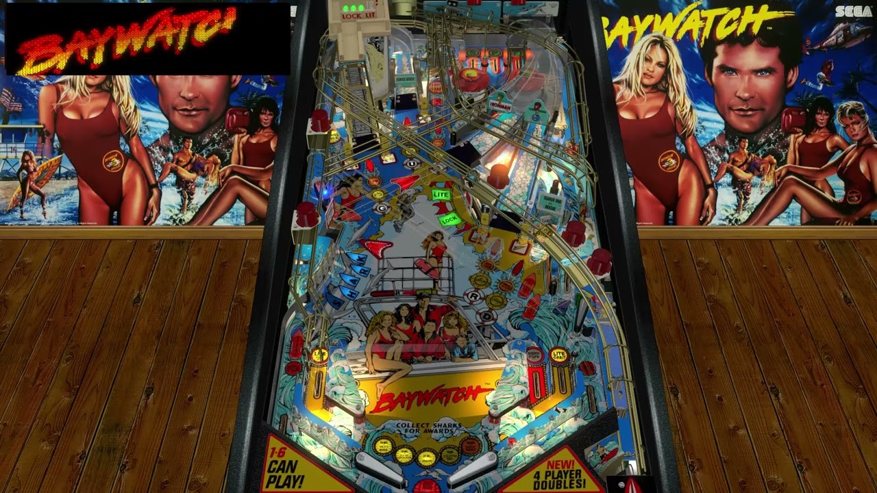 Syxx Pinball #1 - Baywatch (1996, Sega) || Learn and Score || Originally created 18th October 2024