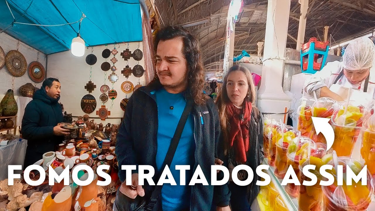 Conhecemos o mercadão mais EXÓTICO do Peru e encontramos ISSO
