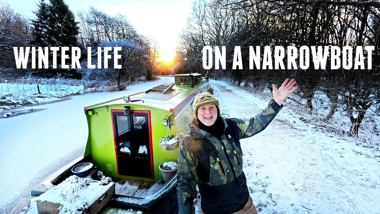WINTER LIFE ON A NARROWBOAT - OFF GRID LIVING - 100th Episode