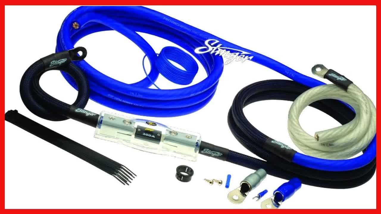 Stinger SK6201 400 Watt 10 Gauge Car Amplifier Installation Wiring Kit