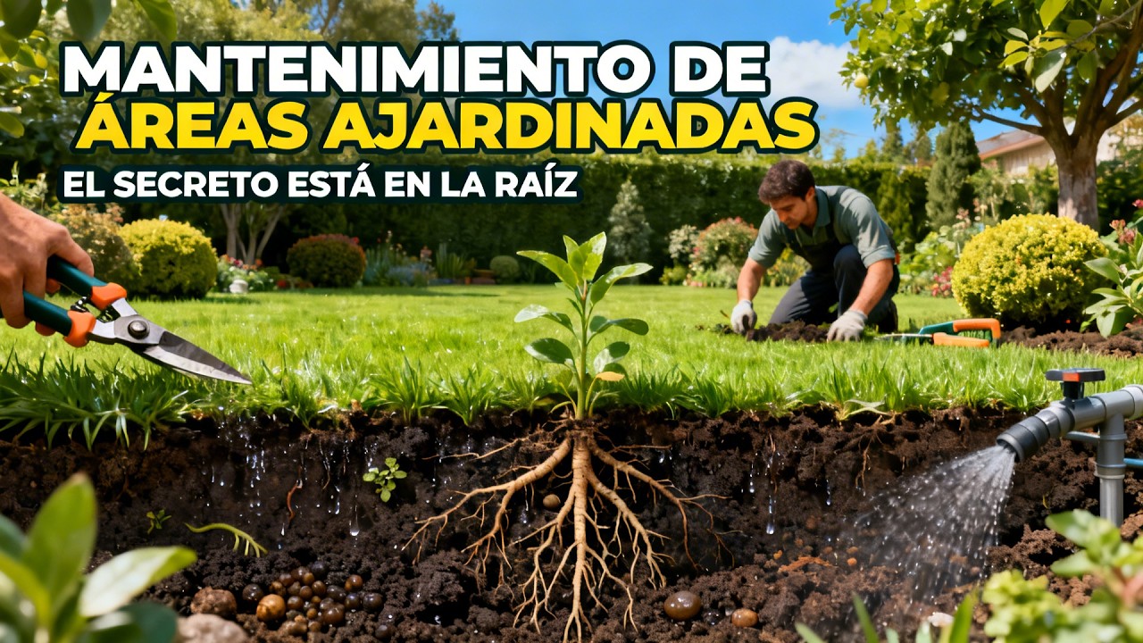 ✅ ✨ Mantenimiento de Áreas Ajardinadas – El Secreto está en la Raíz 🌿🌳