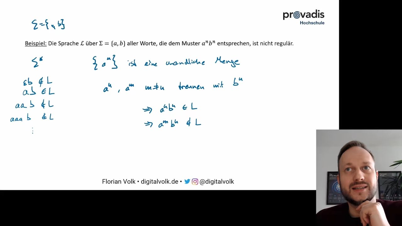 Werkzeugkasten Automatentheorie #11 - Nicht-Regularität einer Sprache mittels Nerode-Lemma zeigen