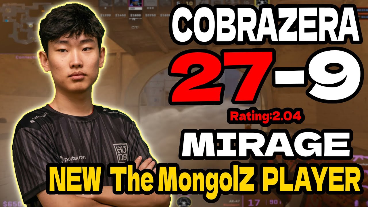 cobrazera (27-9) | 5-STACK Mirage | FACEIT EU | Rating 2.04 | Dec 12, 2025