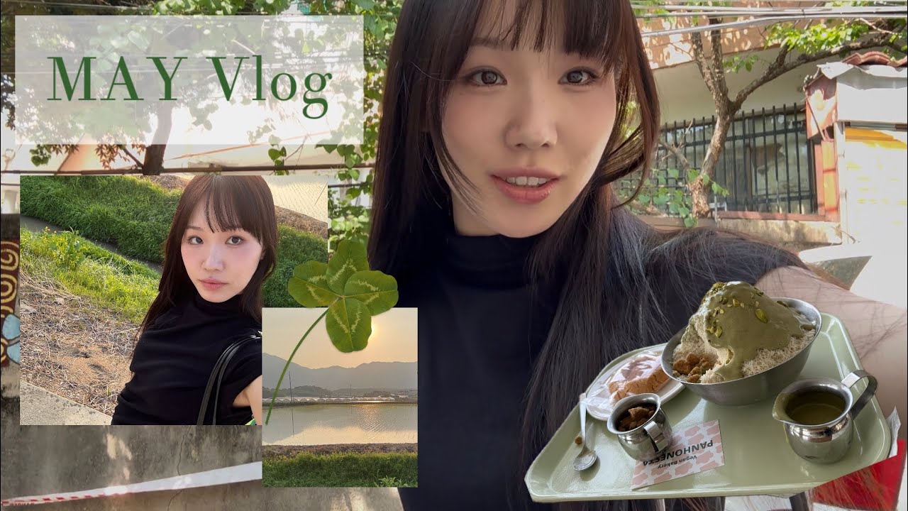 [Vlog] 제일 좋아하는 5월🍃비건디저트/📍빵어니스타 / 피스타치오빙수🍨 / 이태원 / 잠실 / 시골 / 피스타치오빙수
