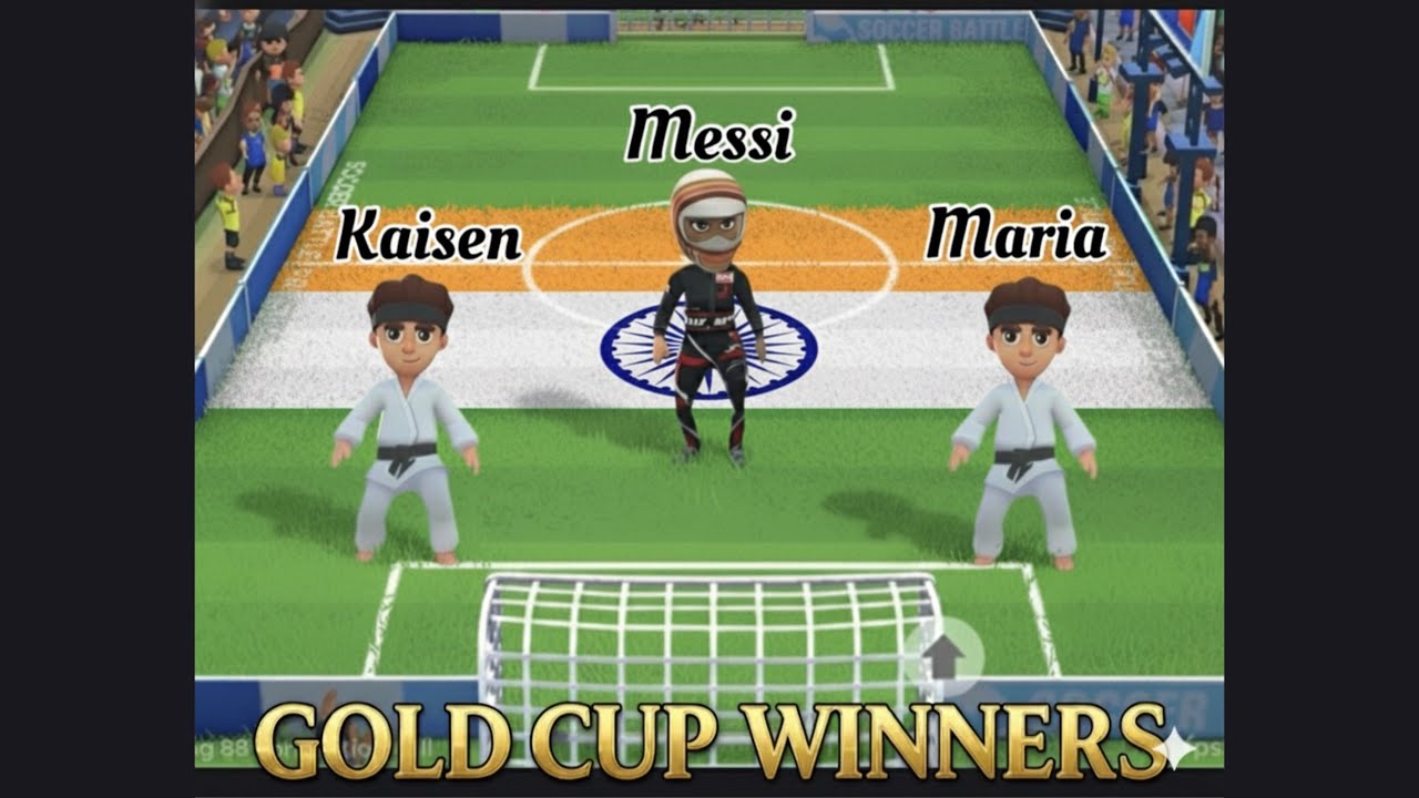Soccer battle : Gold cup winner first full indian team🥳❤️.            #gameplay #highlights 