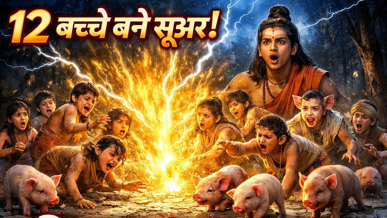 12 बच्चे बने सूअर! | शिव भक्त का भयानक श्राप | सच्ची पौराणिक कथा | Shiv Bhakt Ka Shraap
