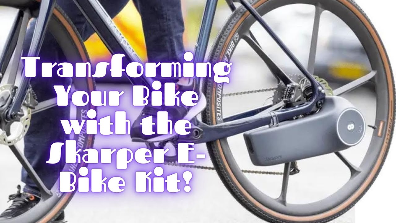 The Skarper kit turns a regular bike into an electric one using a disc brake.