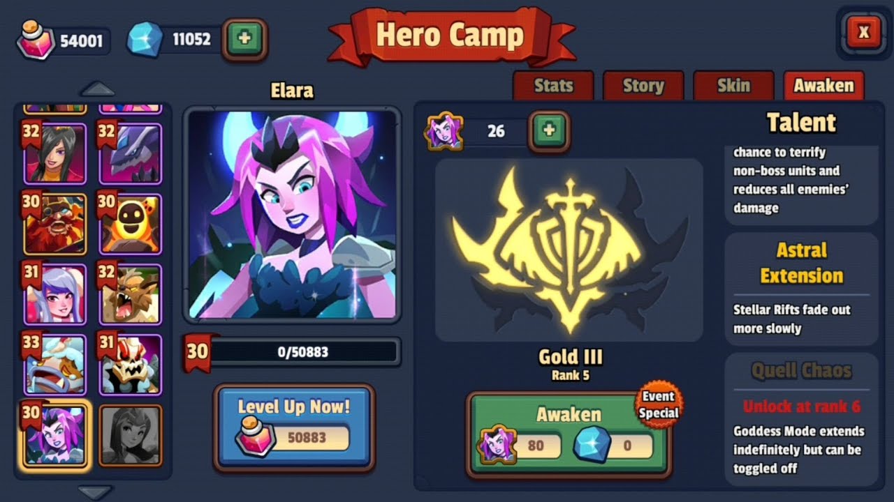 Realm Defense Event - Elara rank 5 - Mighty Hero🌚🔥