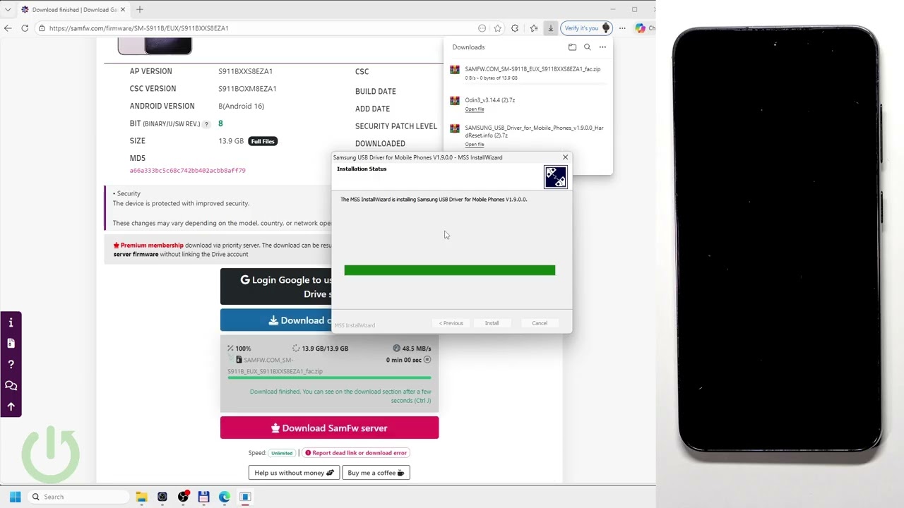SAMSUNG Galaxy S23 - Jak wgrać fabryczny ROM przez Odin