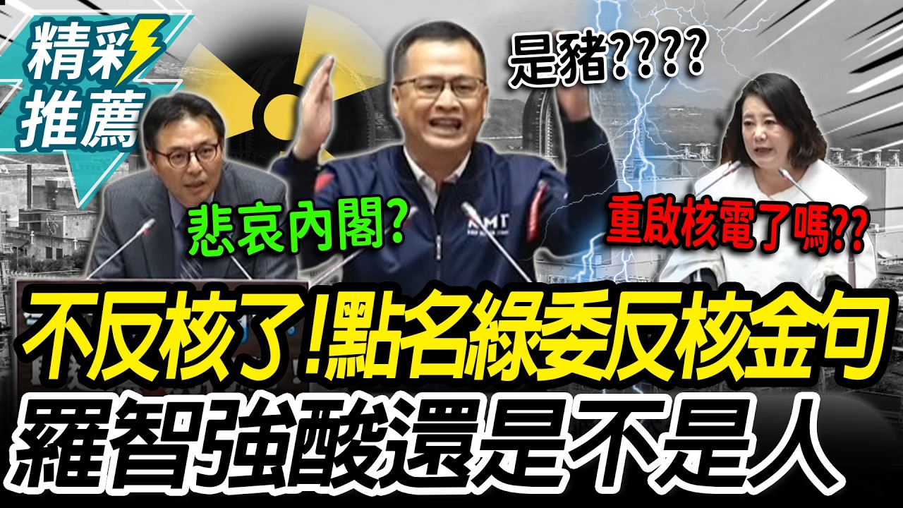 酸度爆表！羅智強點名綠委「反核金句」 再引「名著」諷民進黨：還是不是人？【CNEWS】