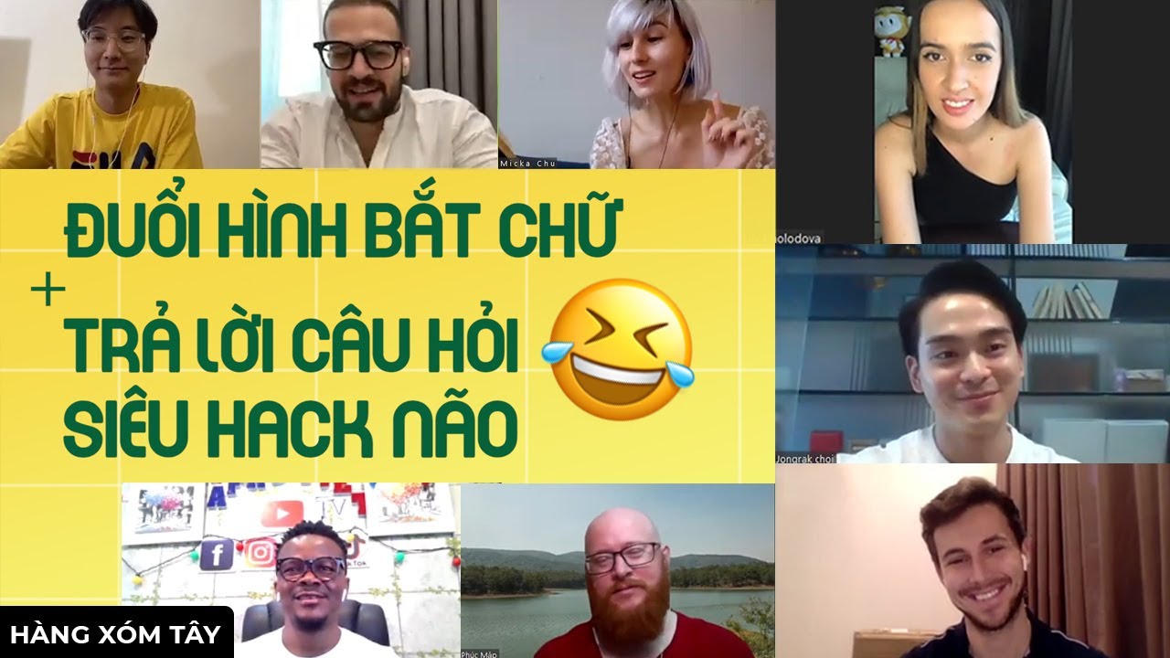 Người nước ngoài giải CÂU ĐỐ TIẾNG VIỆT - Tại sao là mì tôm mà trong mì không có tôm? | HÀNG XÓM TÂY