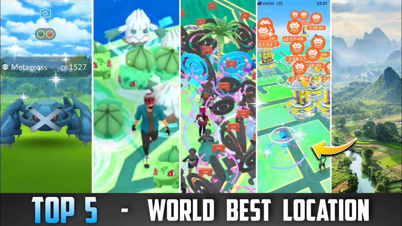 Top 5 World Best Locations in Pok&eacute;mon Go | Best locations to play pokemon go | Rare pokemons spawn