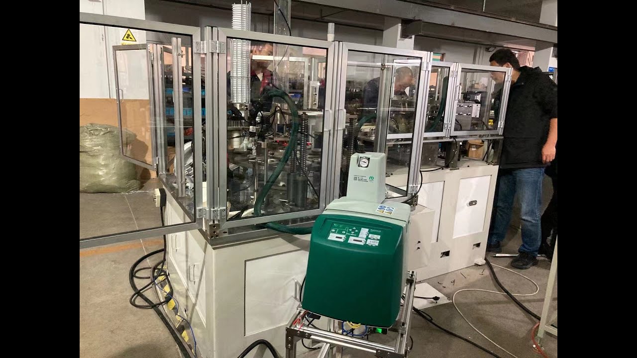double wall machine with Robatech gluing machine