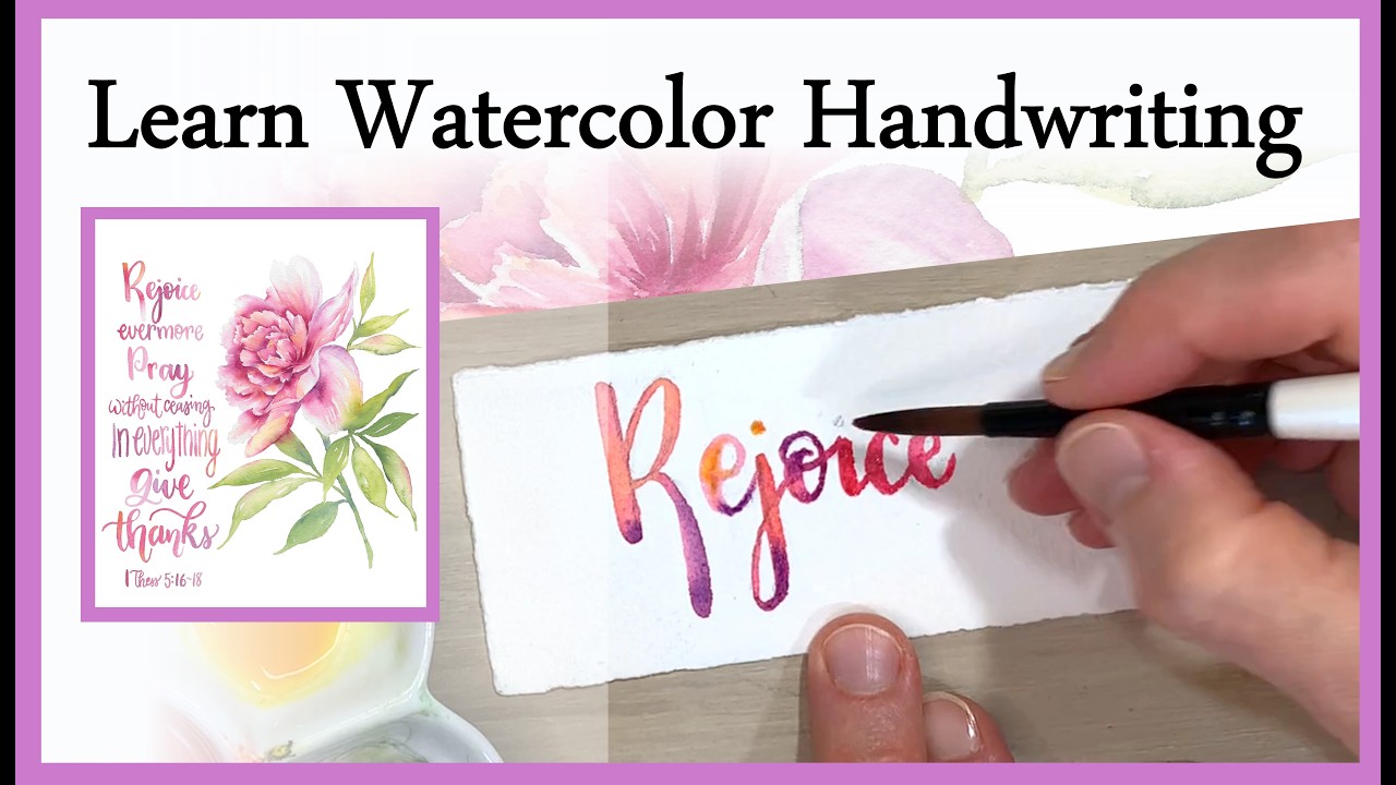 How to Create Beautiful Watercolor Hand Lettering – Easy Techniques for Beginners
