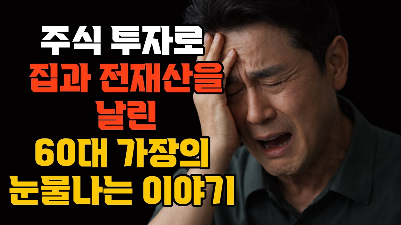 주식투자로 집과 전재산을 날려버린 60대 가장의 눈물나는 사연이야기 / 노후사연 / 오디오북 / 라디오사연 / 인생사연 / 시니어사연 /