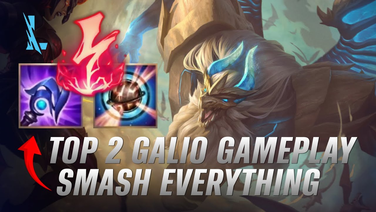 Wild Rift GALIO - TOP 2 Dragon Guardian Galio S14 Ranked Gameplay + Build